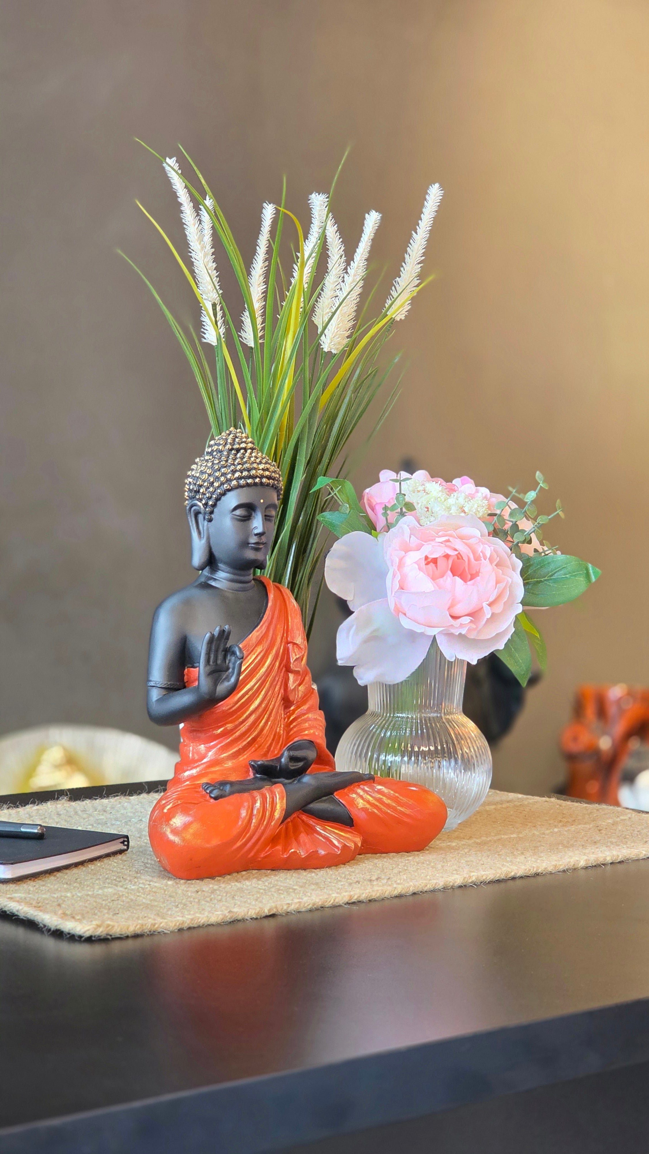 Akashwani Blessing Buddha Statue for Indoor 15 inches