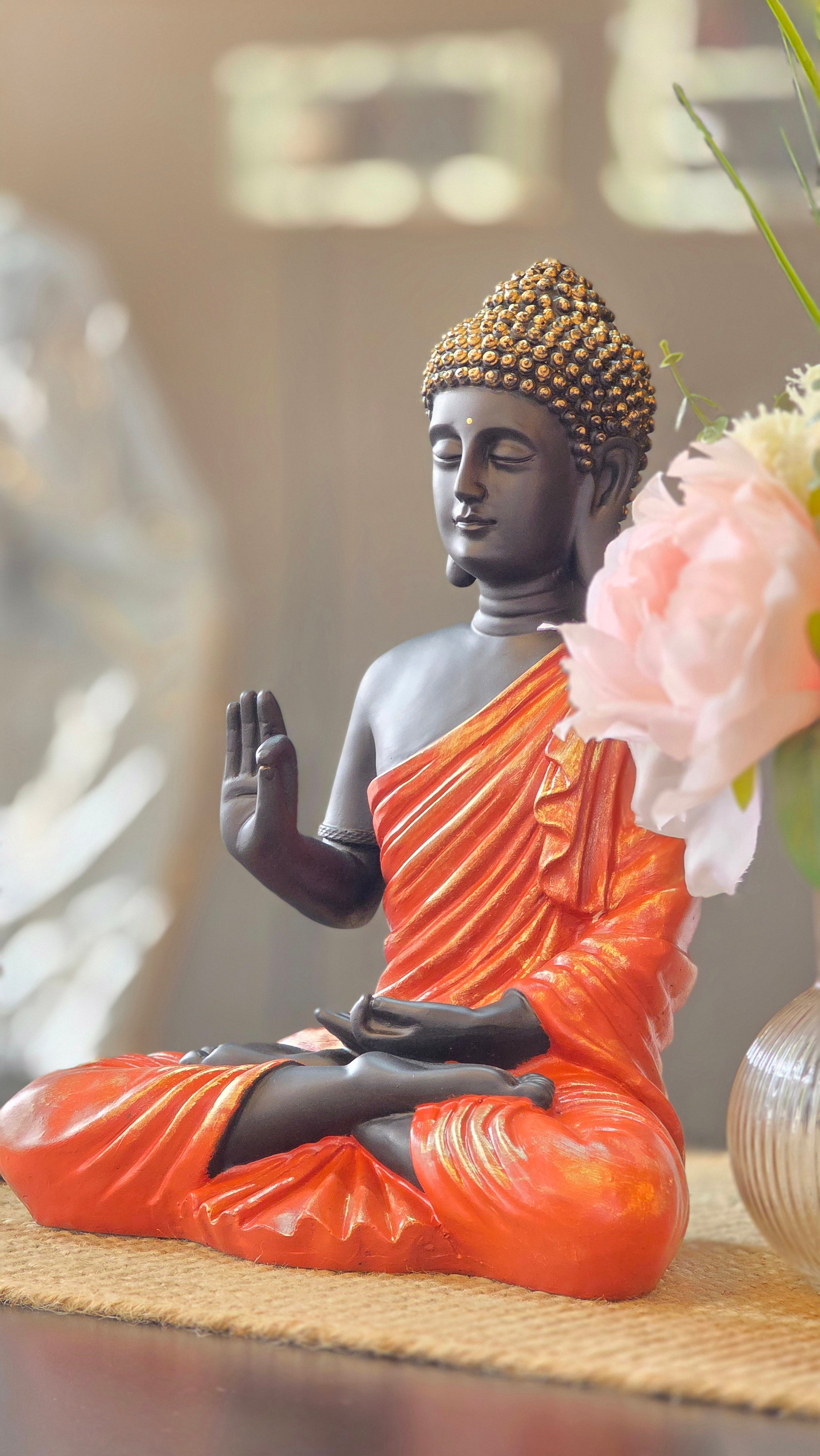 Akashwani Blessing Buddha Statue for Indoor 15 inches