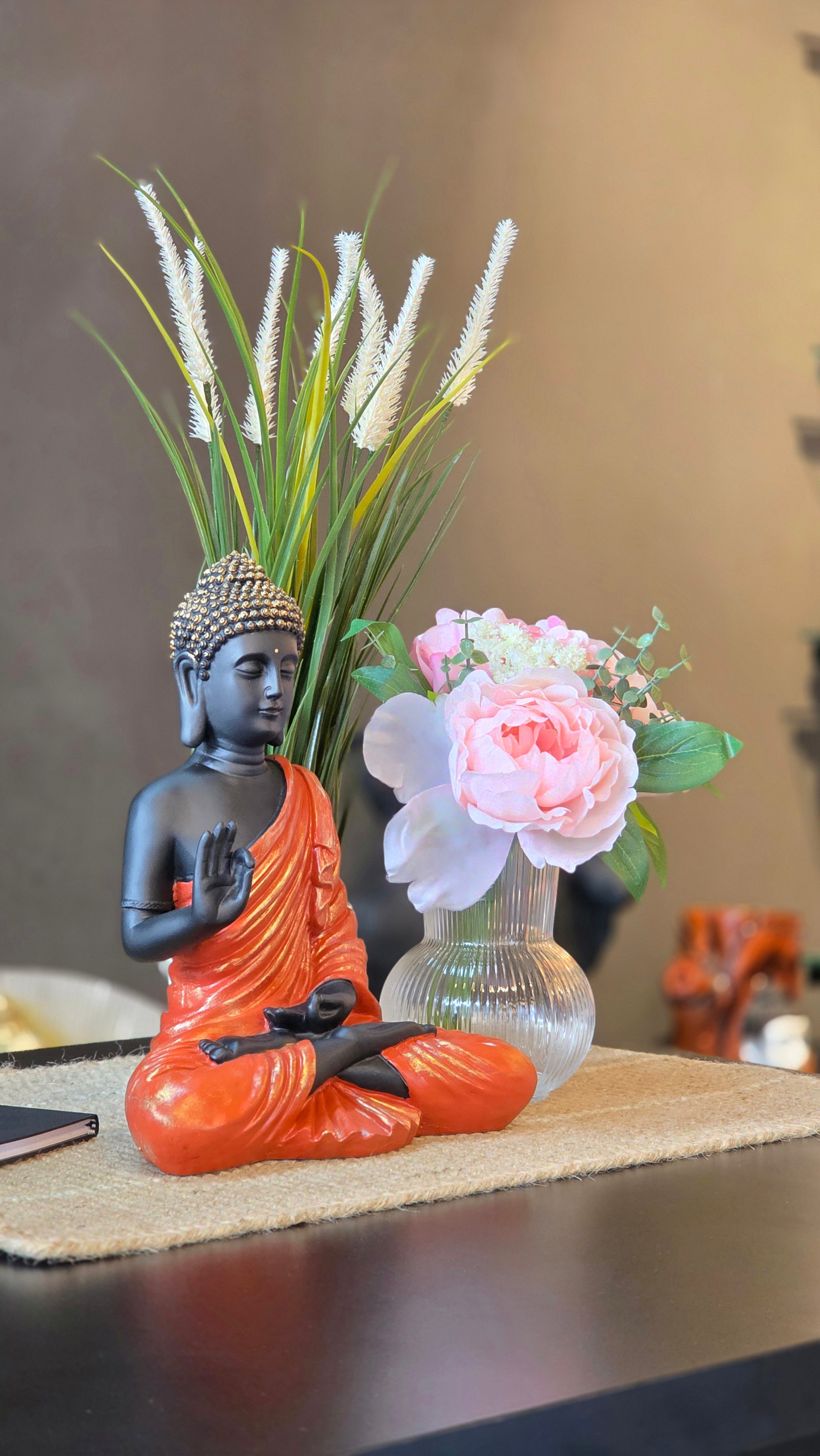 Akashwani Blessing Buddha Statue for Indoor 15 inches