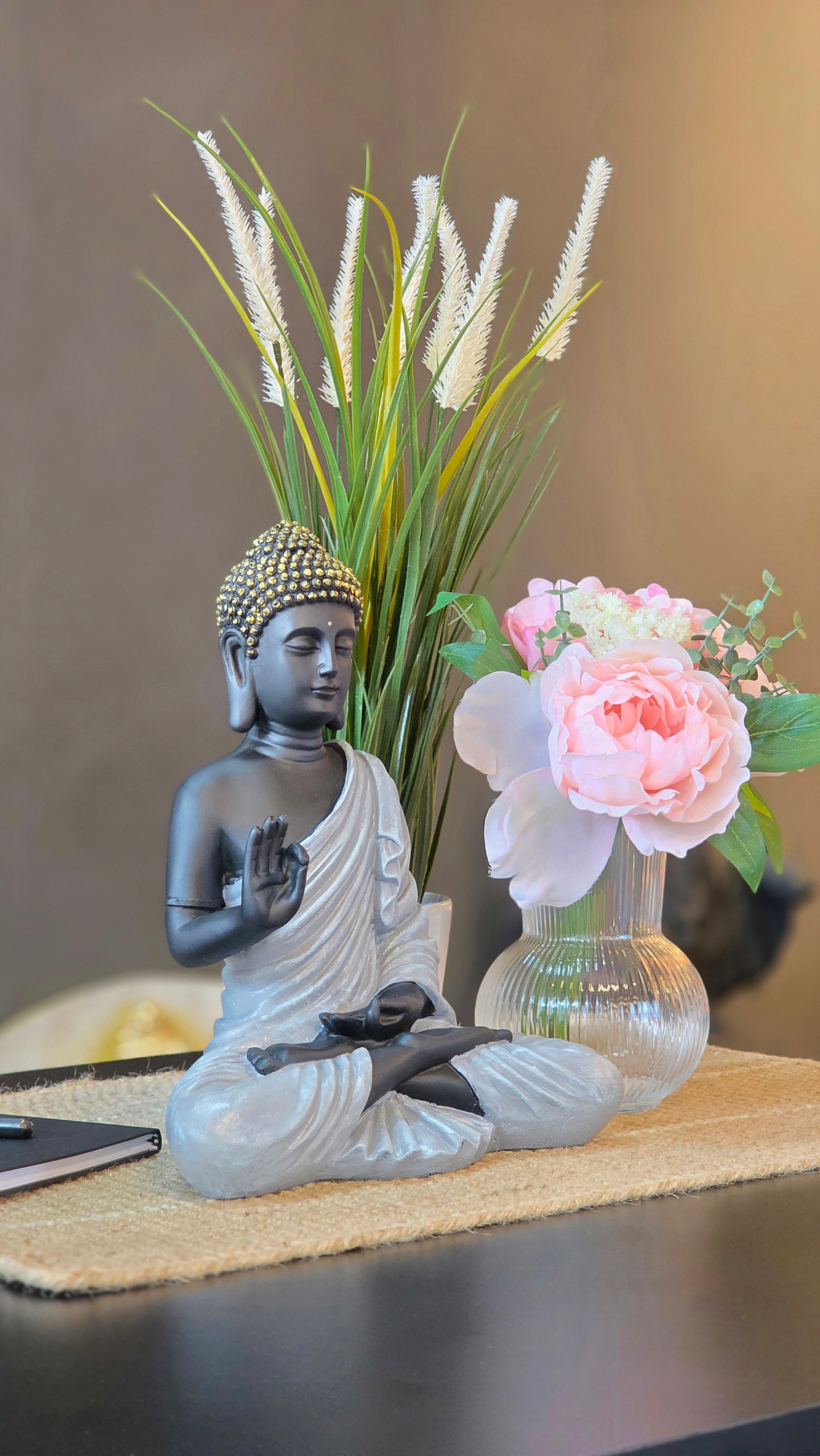 Bless Your Space with Akashwani’s Indoor Blessing Buddha Statue (12-Inch)