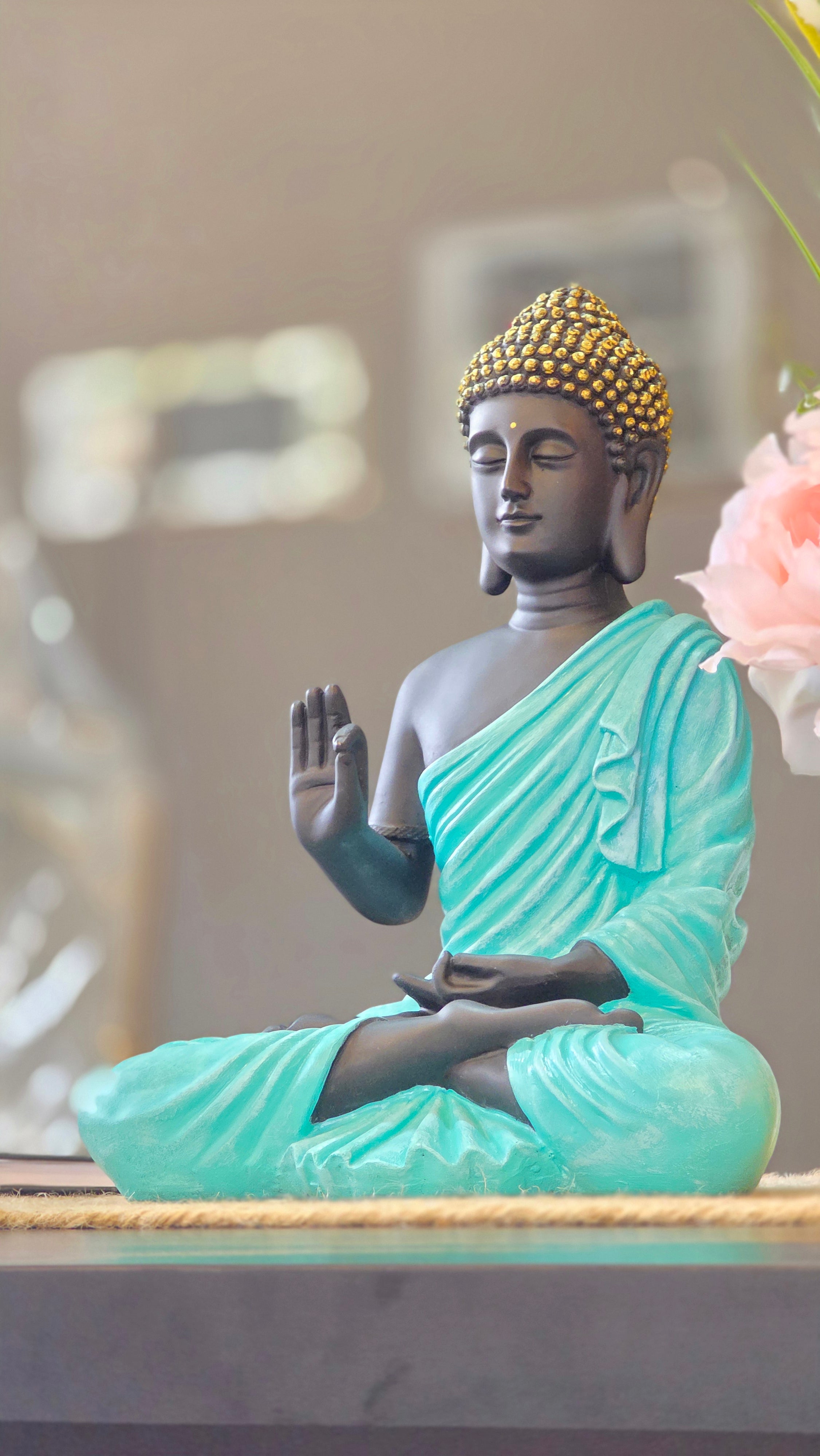 Akashwani Blessing Buddha for Home Decor -  a timeless symbol of peace, protection, and inner harmony