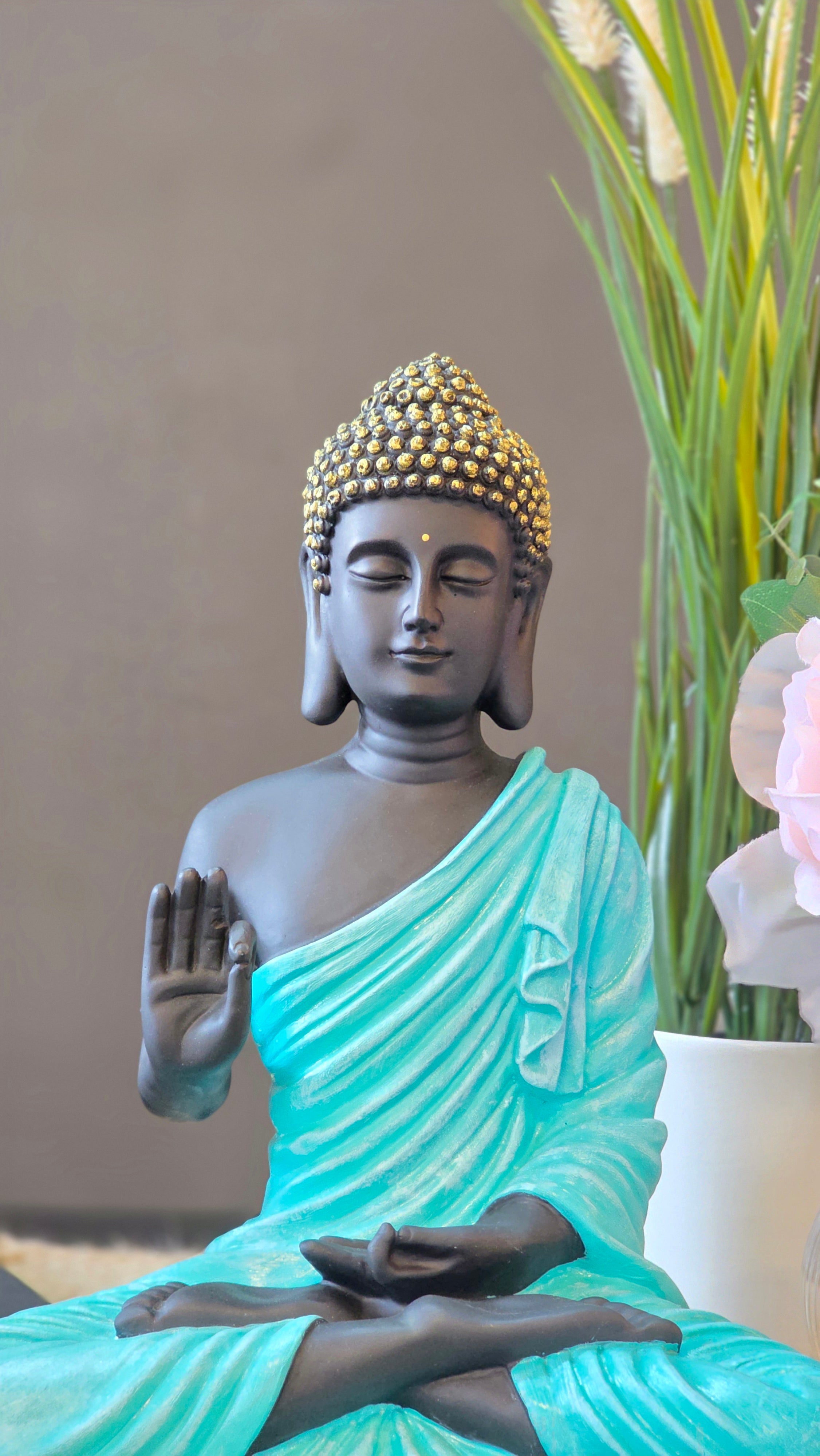 Akashwani Blessing Buddha of Peace & Serenity for Your Home (12 inches)