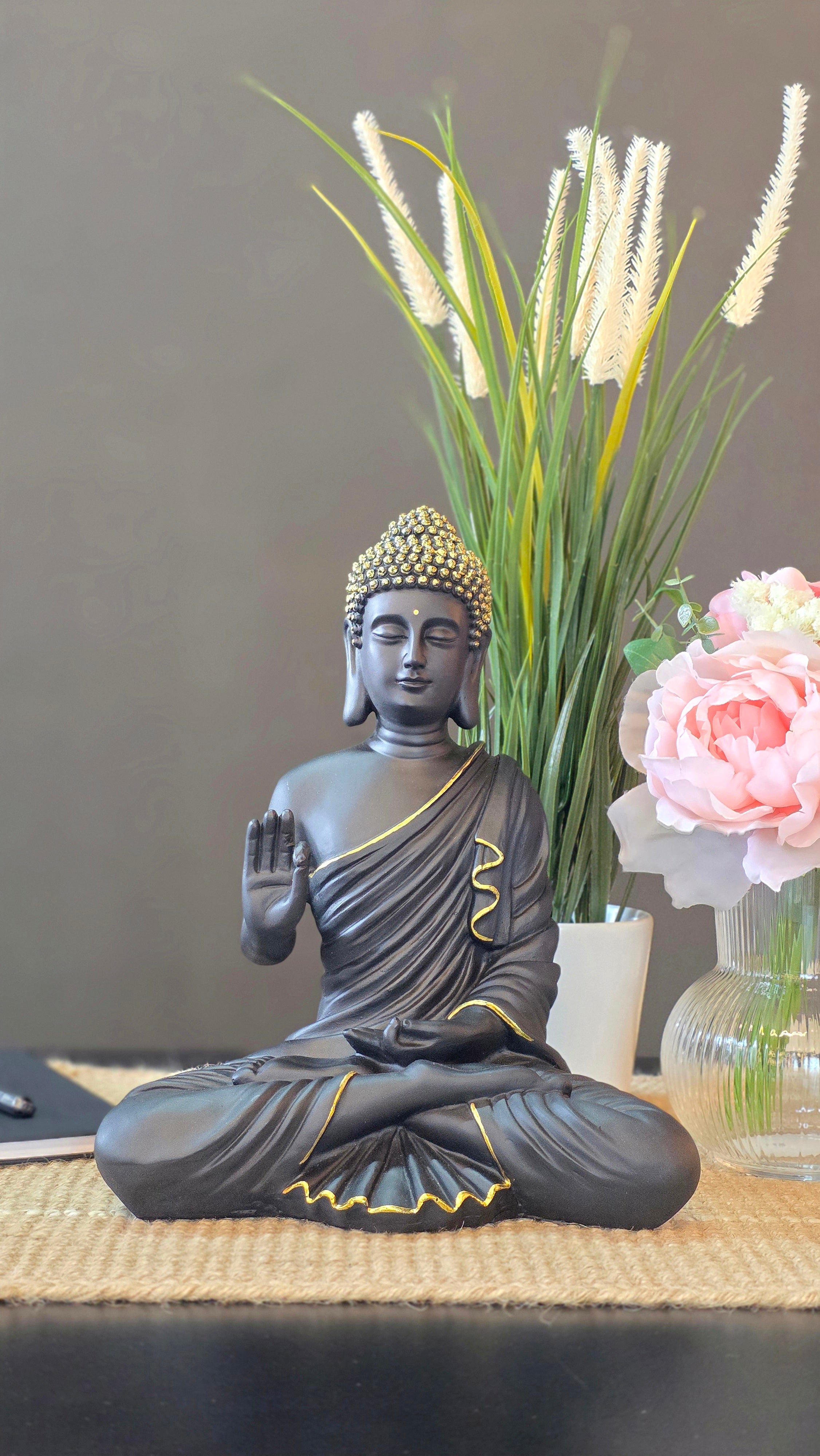 Akashwani Blessing Buddha Statue for Indoor 12 inches
