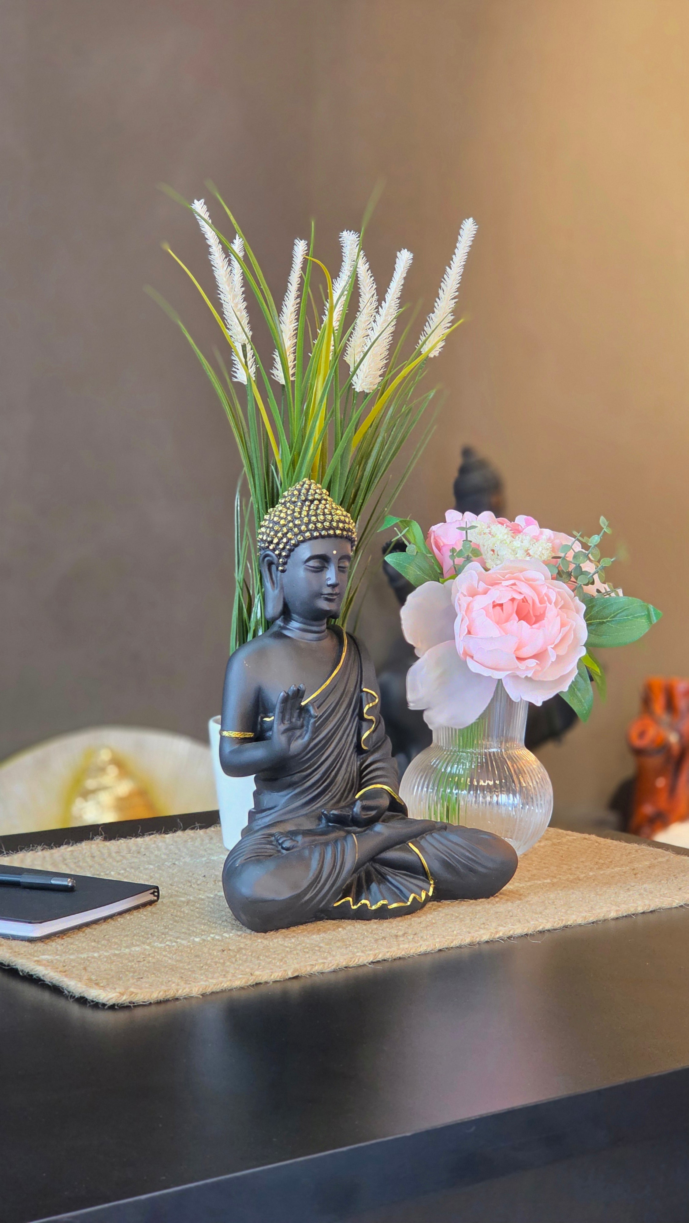 Akashwani Blessing Buddha Statue for Indoor 12 inches