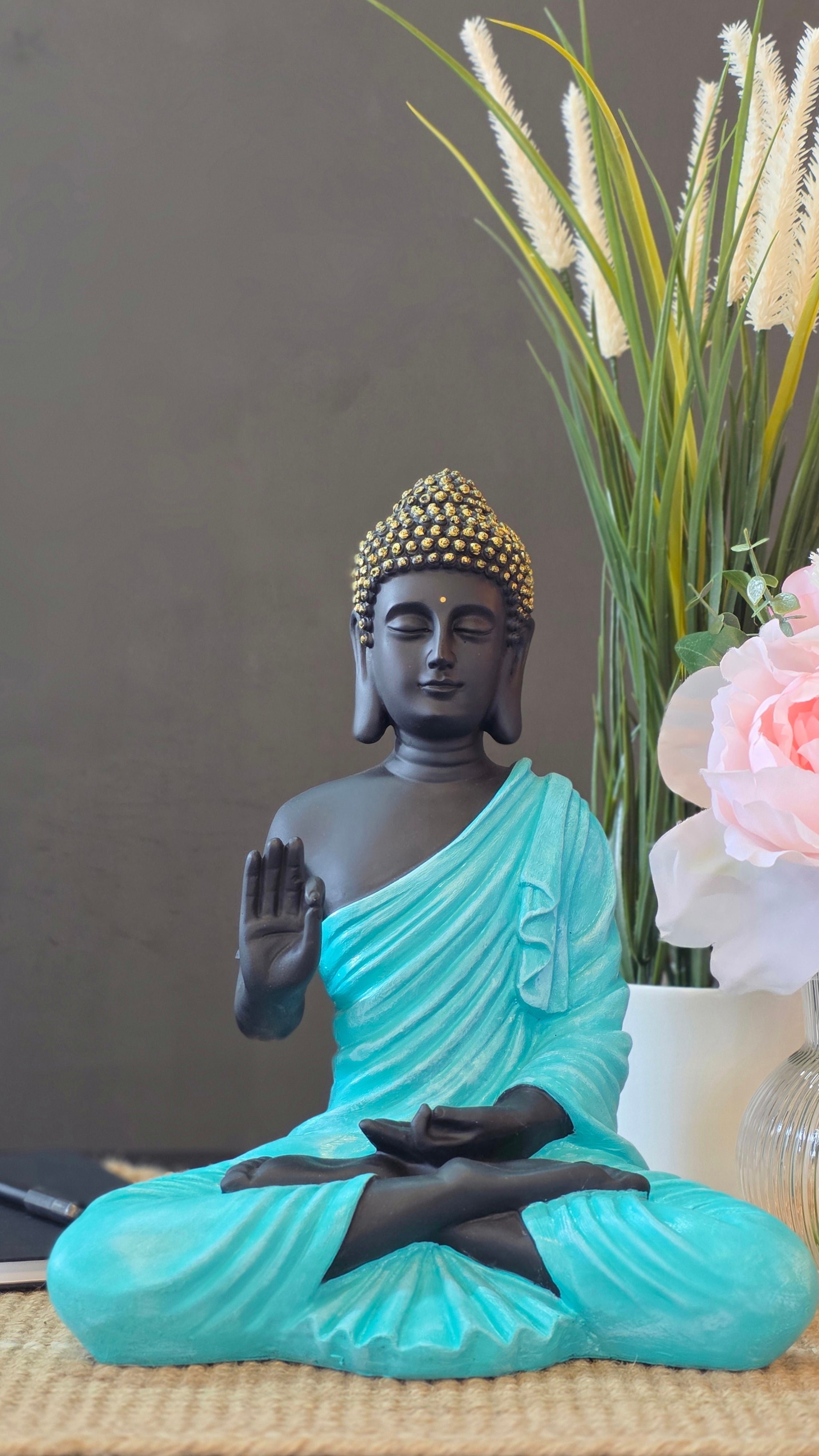 Akashwani Blessing Buddha of Peace & Serenity for Your Home (12 inches)