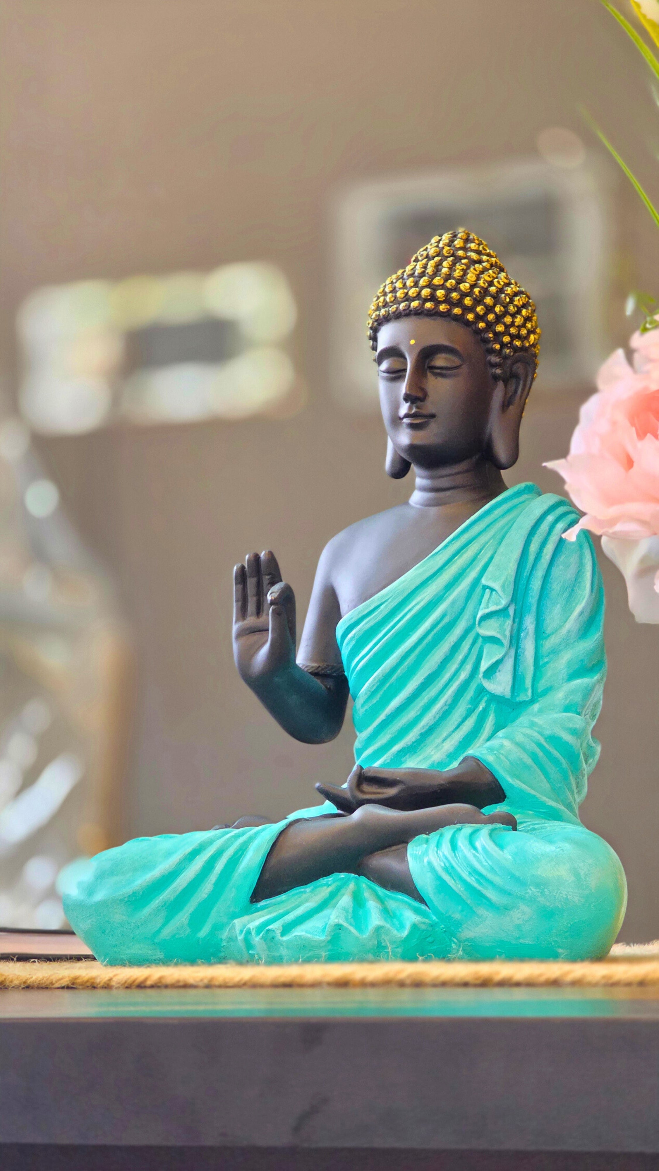 Akashwani Blessing Buddha of Peace & Serenity for Your Home (12 inches)